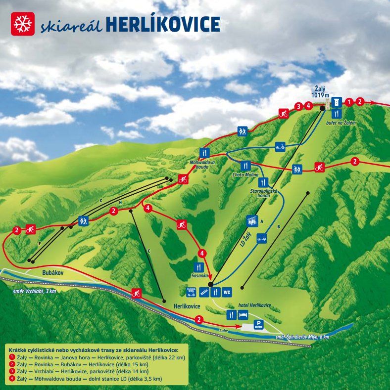 skiareál Herlíkovice - Bubákov